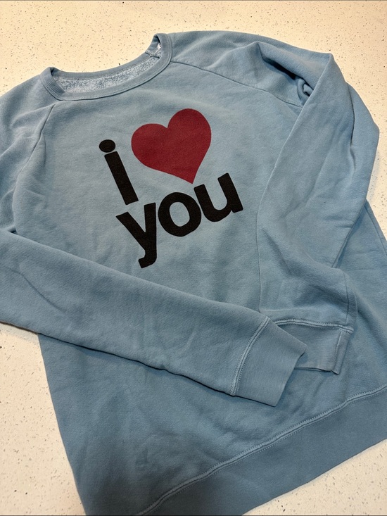 freecity Tops - FREECITY Life Nature Love I ❤️ You Raglan Crewneck Sweatshirt Made in USA EUC